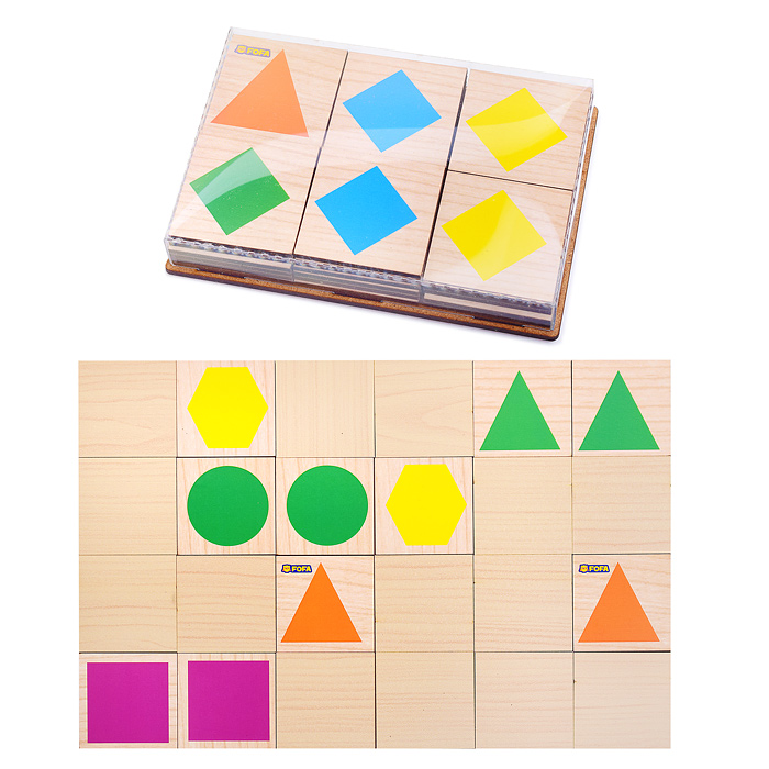 Обучающая доска. Мемори "Геометрические фигуры"