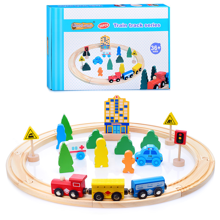 Трек D1261 с паровозиком 26 дет.