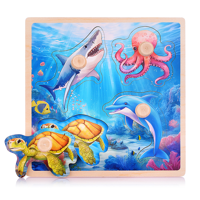 Пазл-вкладыш D2011 "Подводный мир"