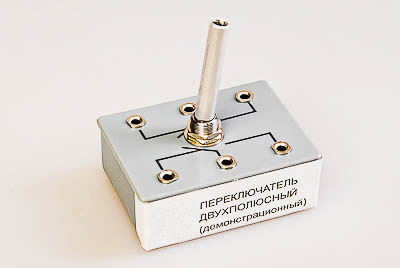 Переключатель двухполюсный (демонстрационный)