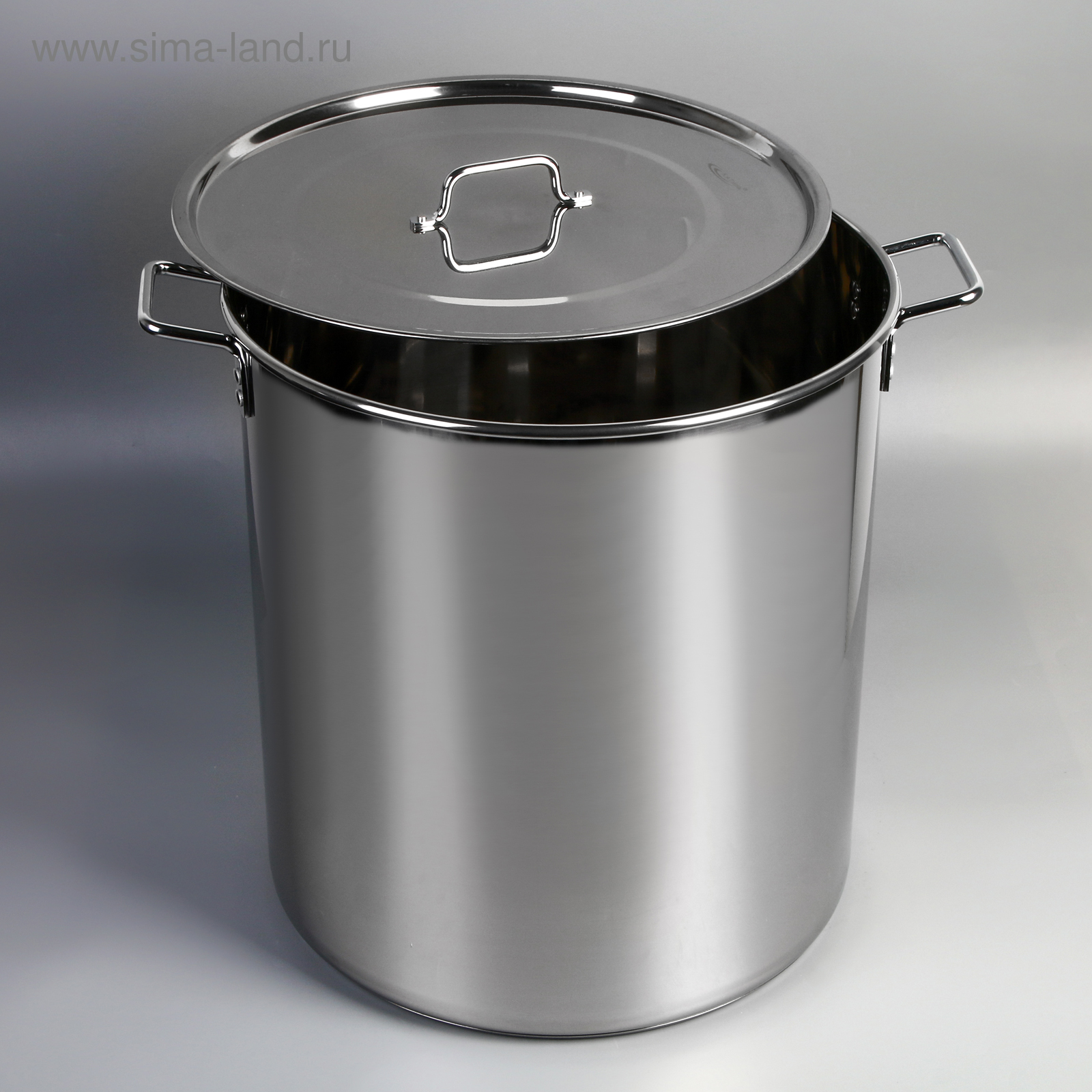 Котёл Катунь «Общепит», 70 л, d=45 см, h=48 см, с крышкой, капсульное дно, индукция, нержавеющая сталь, хромированная