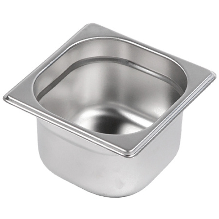 Гастроемкость Roal GN 1/6-100 (176х162х100мм), нерж. 0,6 мм